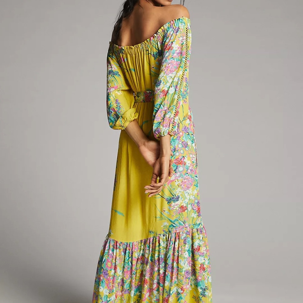 Anthropologie Eliora Off-The-Shoulder Maxi Dress